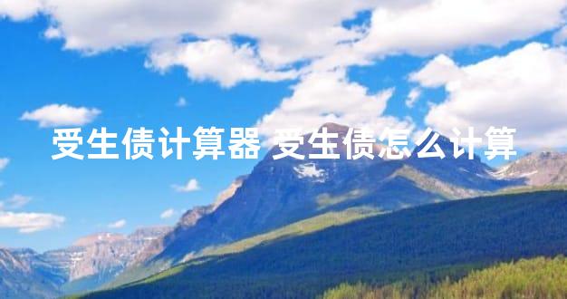 受生债计算器 受生债怎么计算